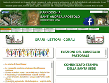 Tablet Screenshot of parrocchiacordovado.it